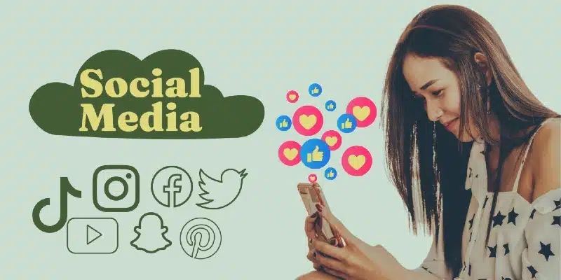 Teen Girl Using Social Media
